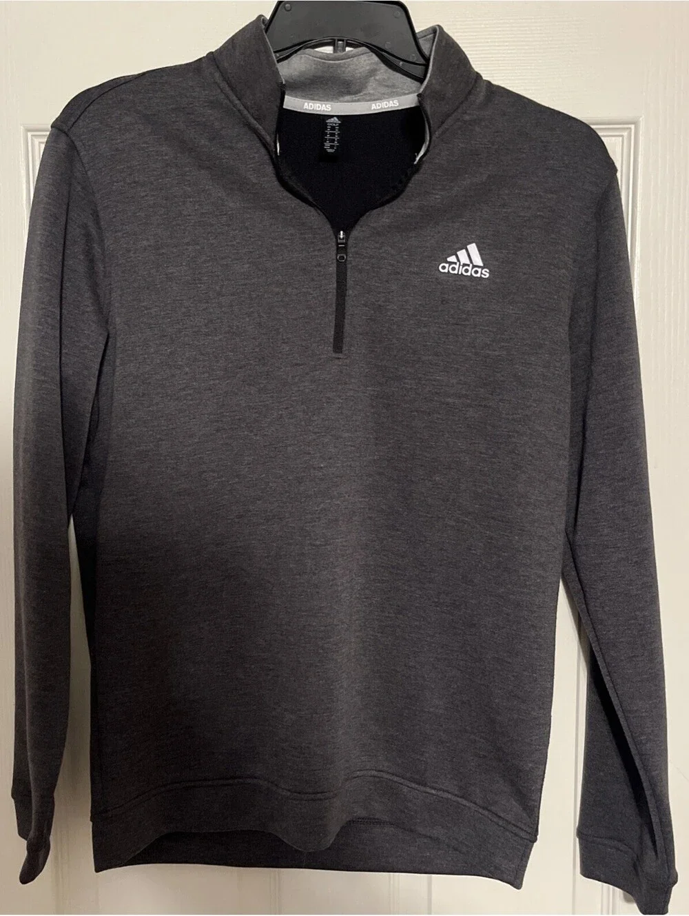 Adidas Golf Men’s Quarter-Zip Pullover Gray Size Medium Performance Very Clean